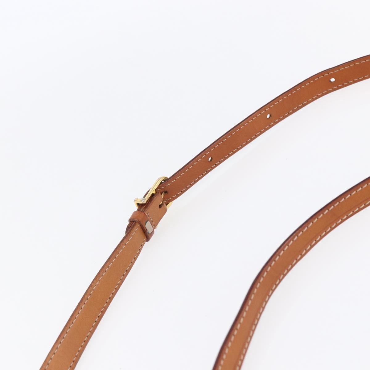 Celine Vintage Macadam Canvas And Leather Brown Canvas Shoulder Bag Bag (Pre-Owned)