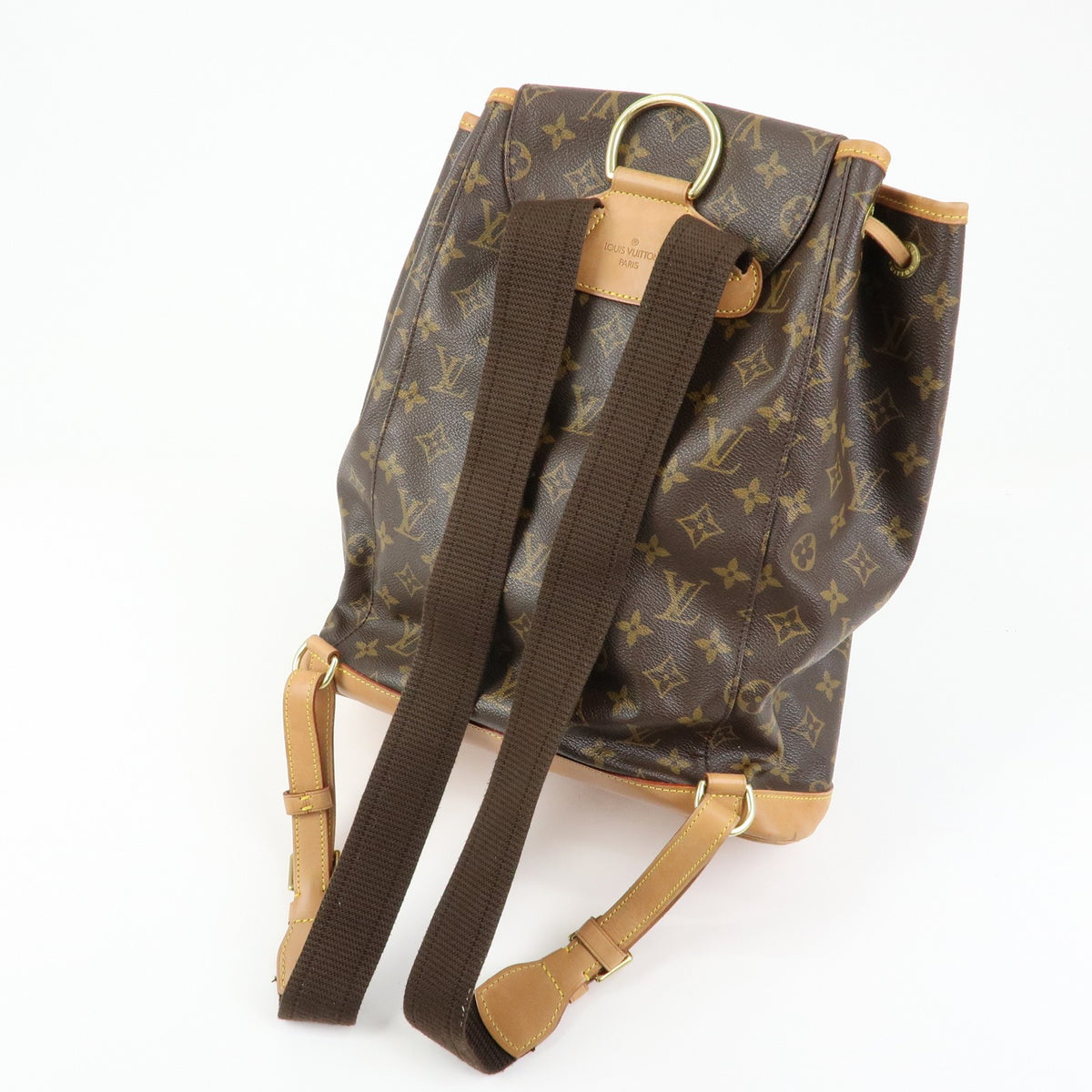 Louis Vuitton Vintage Montsouris Monogram Canvas Brown Canvas Backpack Bag (Pre-Owned)