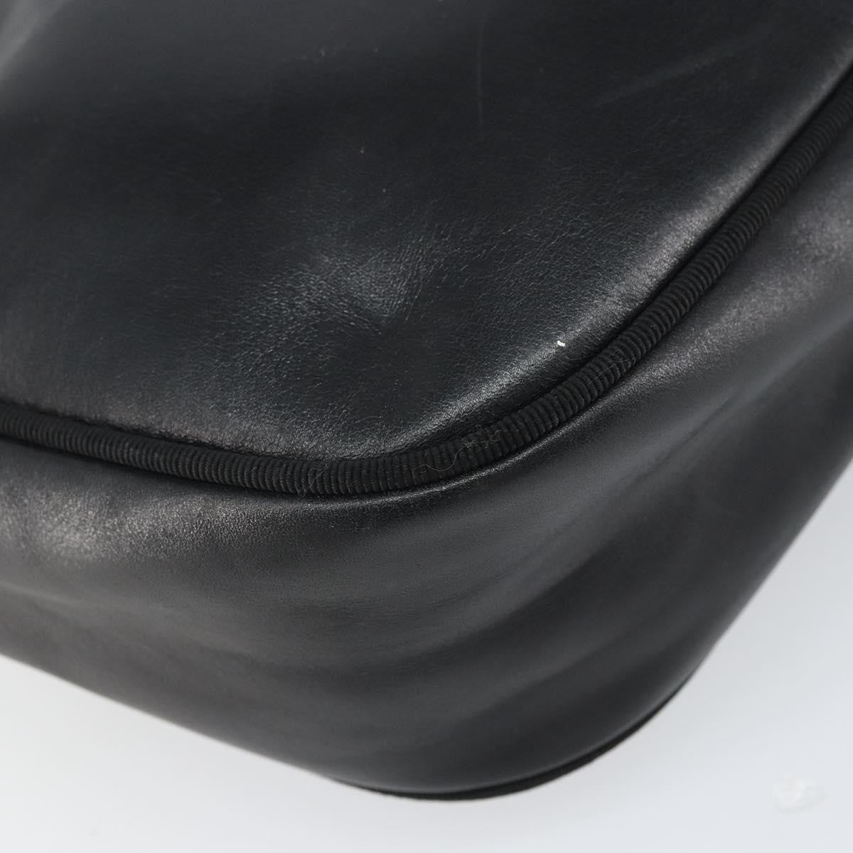 Salvatore Ferragamo Vara Bow Camera Leather Black Leather Shoulder Bag Bag (Pre-Owned)