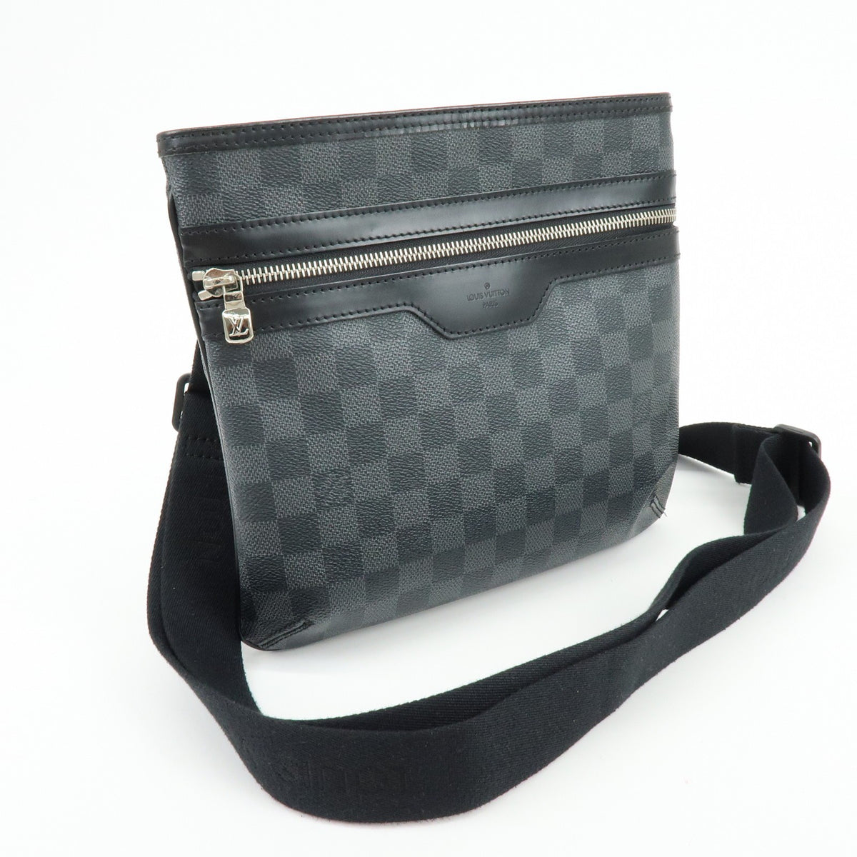 Louis Vuitton Thomas Damier Graphite Black Canvas Handbag (Pre-Owned)