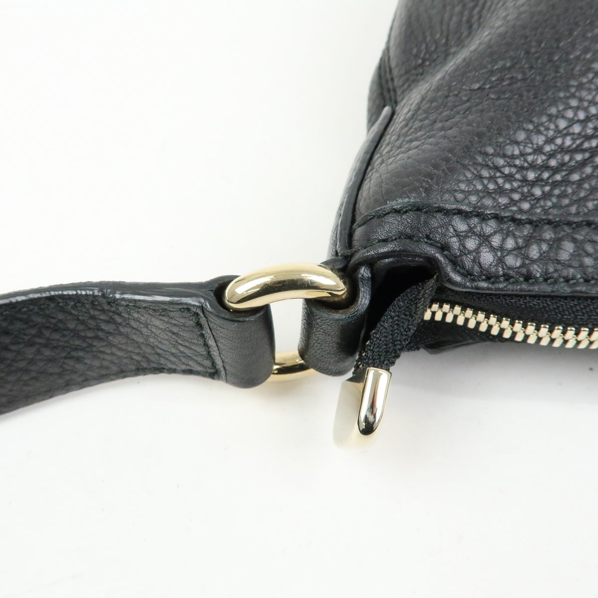 Gucci Soho Messenger Leather Black Leather Handbag (Pre-Owned)