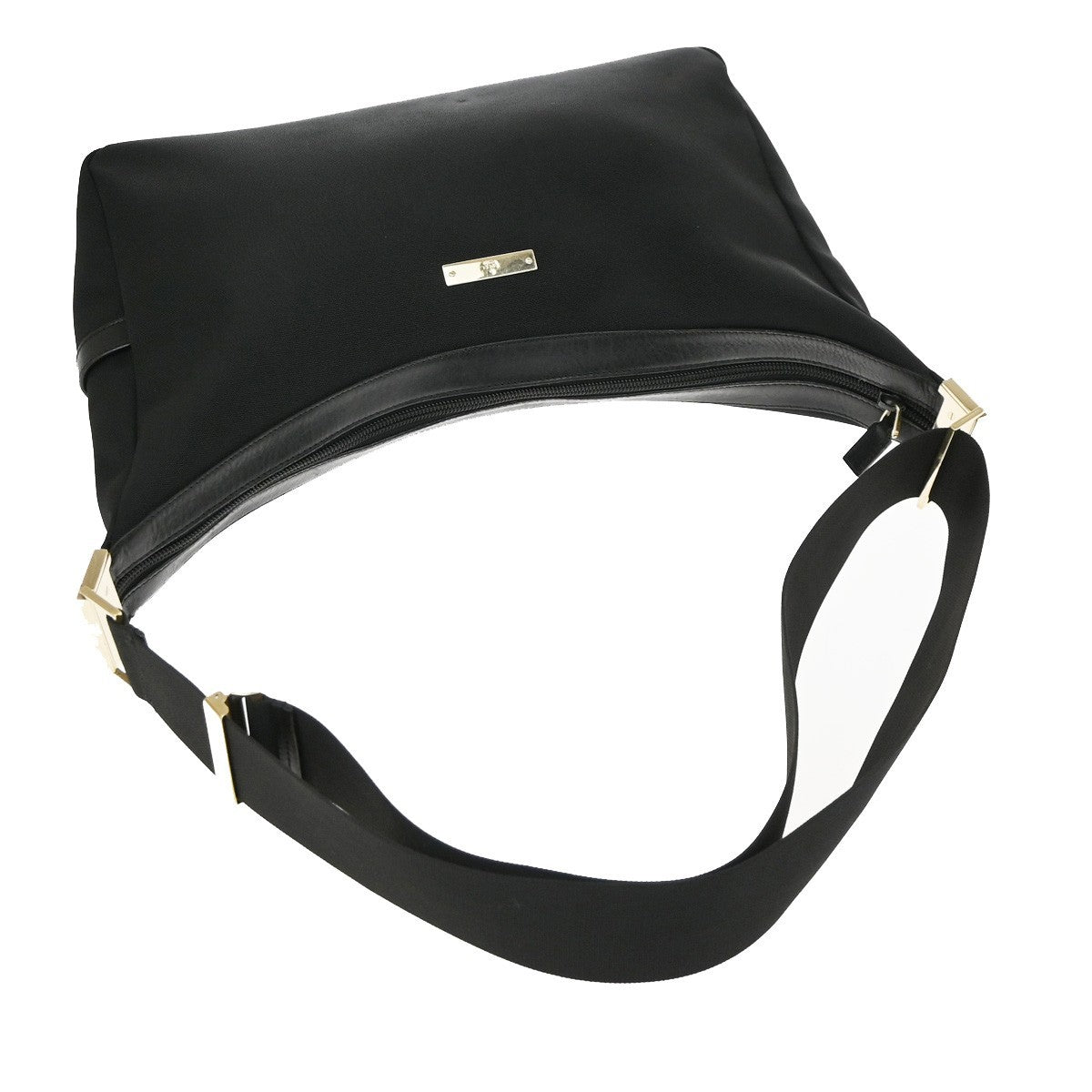 Gucci Vintage Hobo Canvas Black Canvas Shoulder Bag Bag (Pre-Owned)