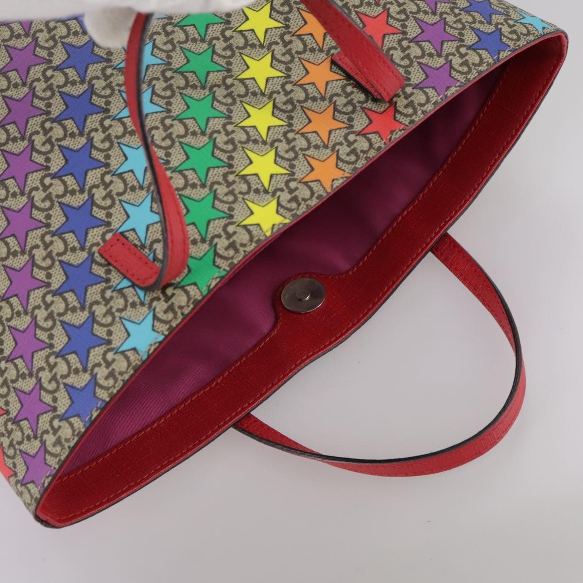 Gucci Children's Printed Coated Canvas Multicolour Canvas Tote Bag Bag (Pre-Owned)