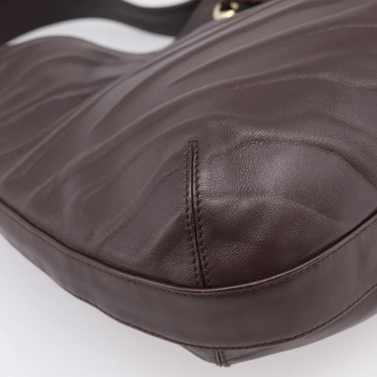 Cartier Panthère Shoulder Leather Brown Leather Shoulder Bag Bag (Pre-Owned)