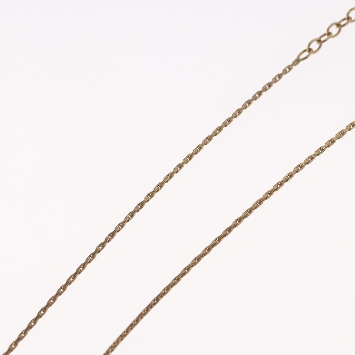 Christian Dior Cd Pendant Metal And Crystals Gold Metal Necklace Jewelry (Pre-Owned)