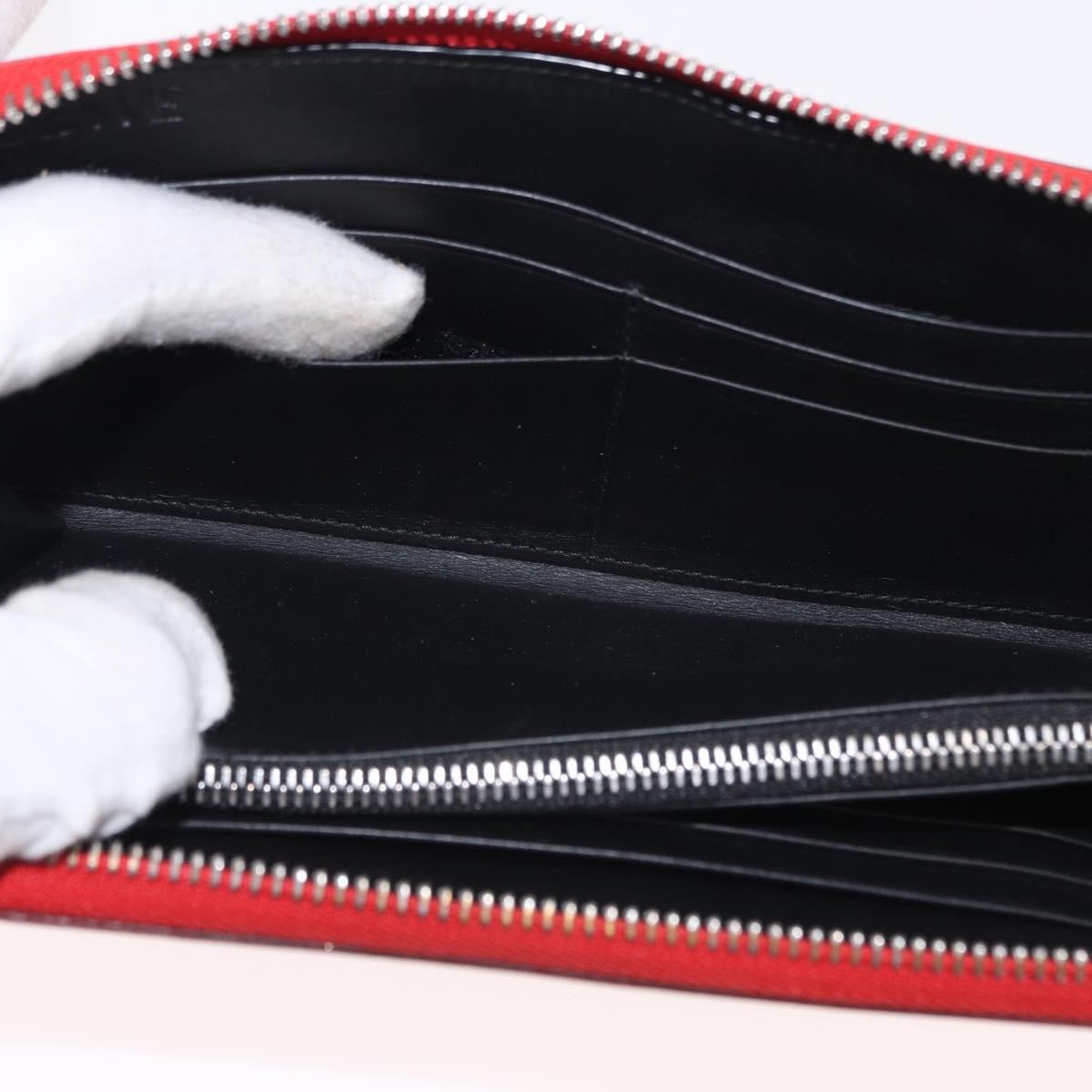 Loewe Anagram Leather Red Leather Wallets Accessory (Pre-Owned)