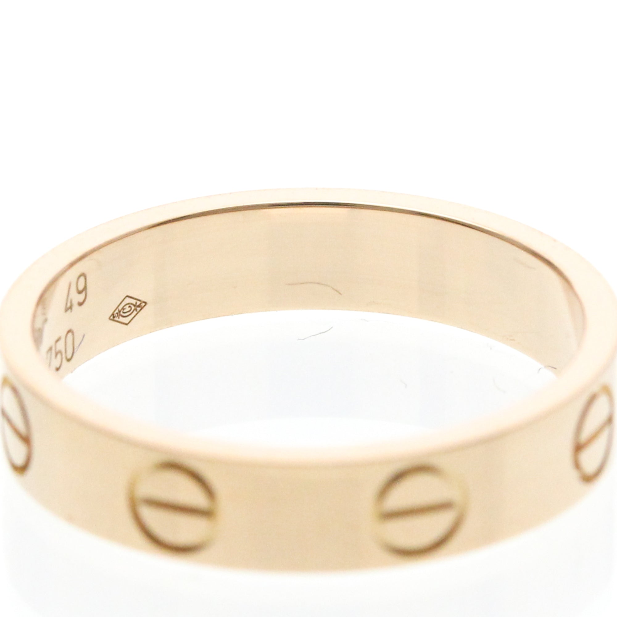 Cartier Love Wedding Band 18K Rose Gold Gold Pink_Gold Ring Jewelry (Pre-Owned)