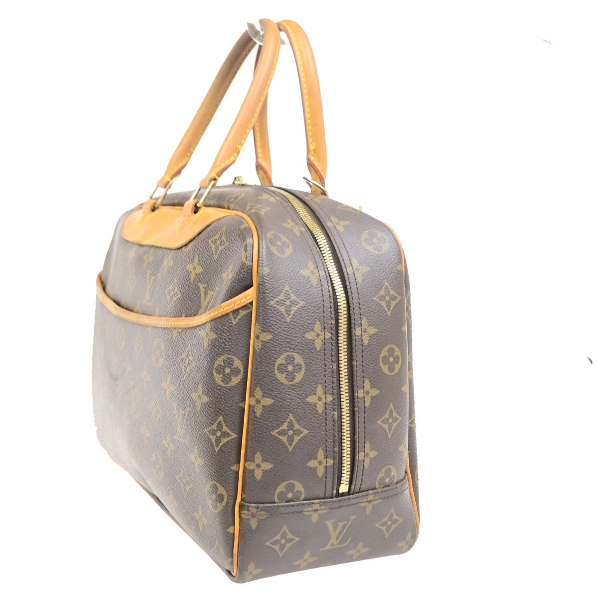 Louis Vuitton Deauville Monogram Canvas Brown Canvas Handbag (Pre-Owned)