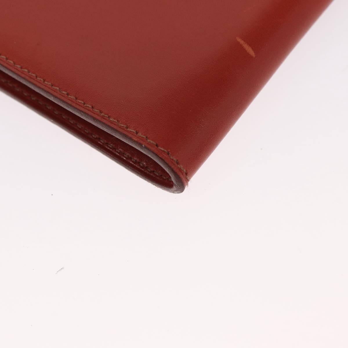 Hermes Onimaitou Leather Red Leather Shoulder Bag Bag (Pre-Owned)