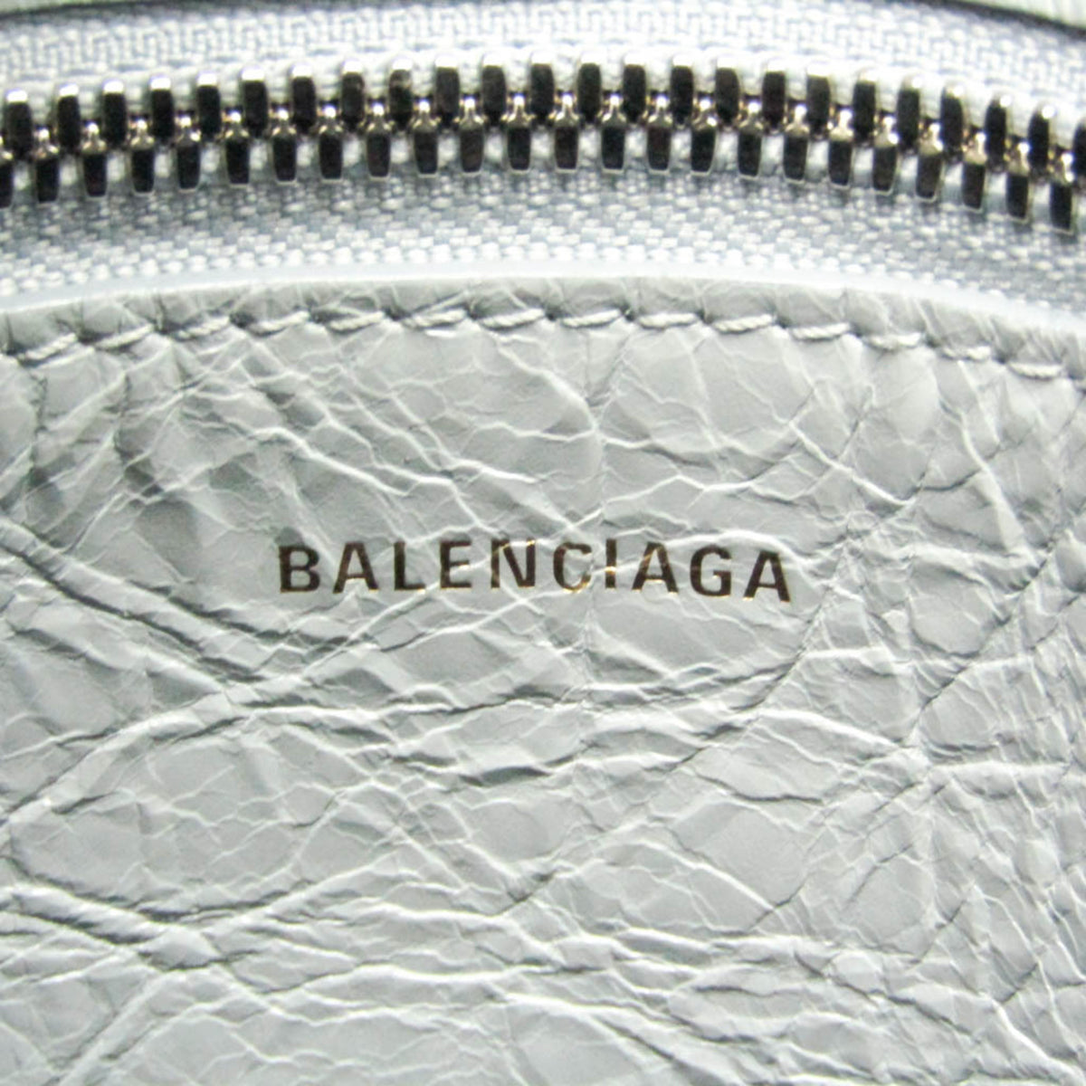 Balenciaga Vintage Tote Leather Gray Leather Tote Bag Bag (Pre-Owned)