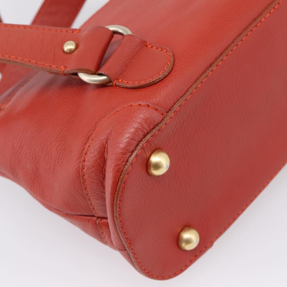 Chloe Handbag Leather Red Leather Handbag (Pre-Owned)