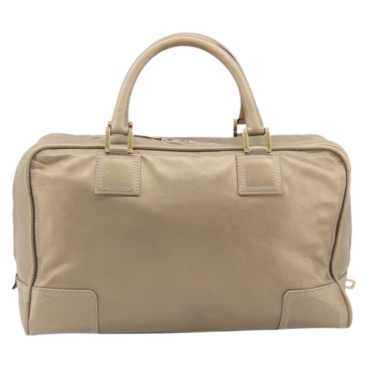 Loewe Amazona Leather Gold Leather Handbag (Pre-Owned)