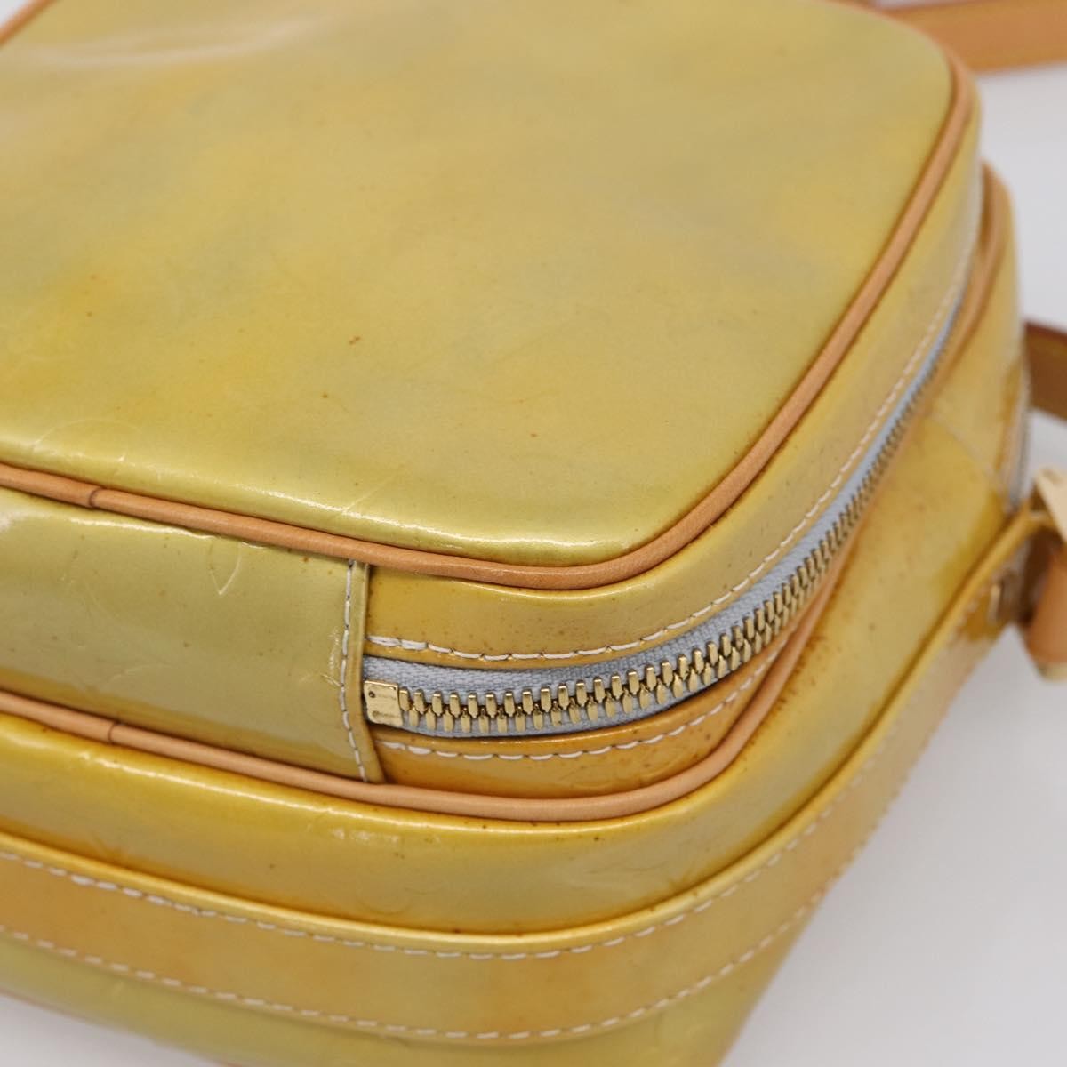 Louis Vuitton Wooster Monogram Vernis Yellow Patent_Leather Handbag (Pre-Owned)