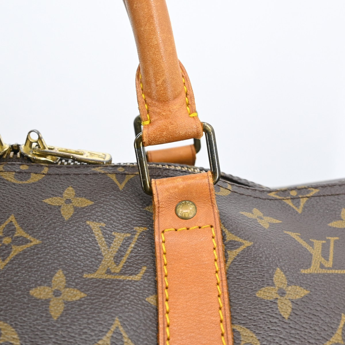 Louis Vuitton Keepall Monogram Brown Canvas Travel Bag Bag (Pre-Owned)