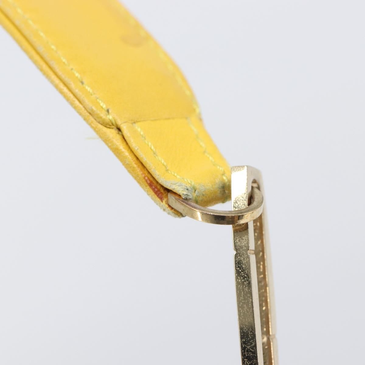 Loewe Shoulder Bag Leather Yellow Leather Shoulder Bag Bag (Pre-Owned)