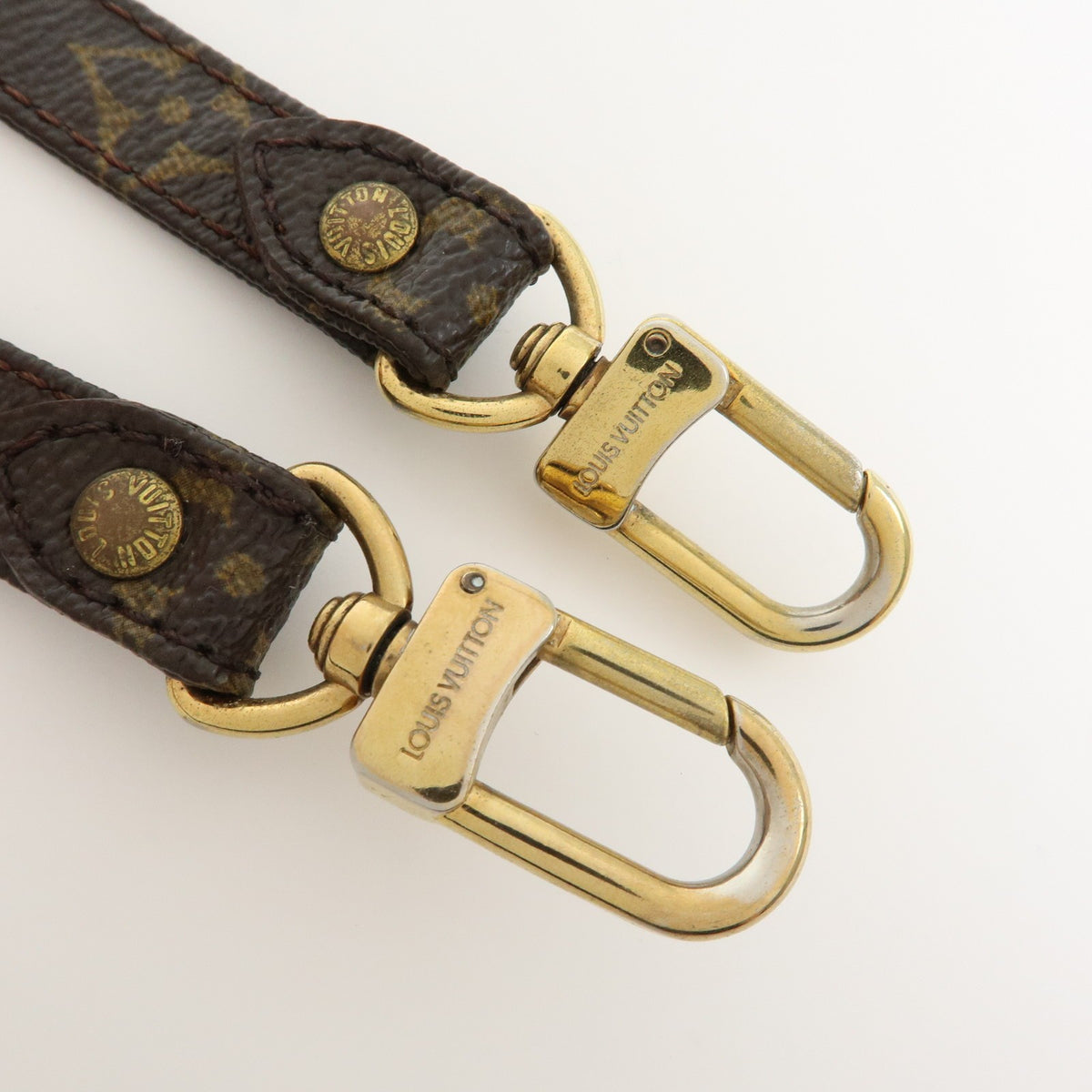 Louis Vuitton Shoulder Strap Monogram Canvas Brown Canvas Straps Accessory (Pre-Owned)