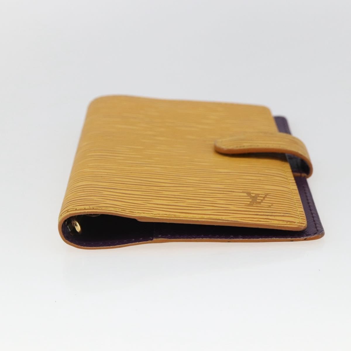 Louis Vuitton Agenda Cover Epi Leather Yellow Leather Wallets Accessory (Pre-Owned)