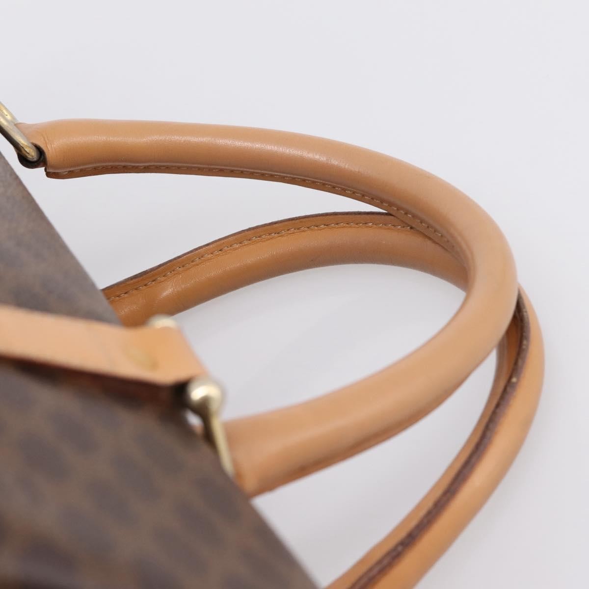 Celine Boston Macadam Canvas Brown Canvas Travel Bag Bag (Pre-Owned)