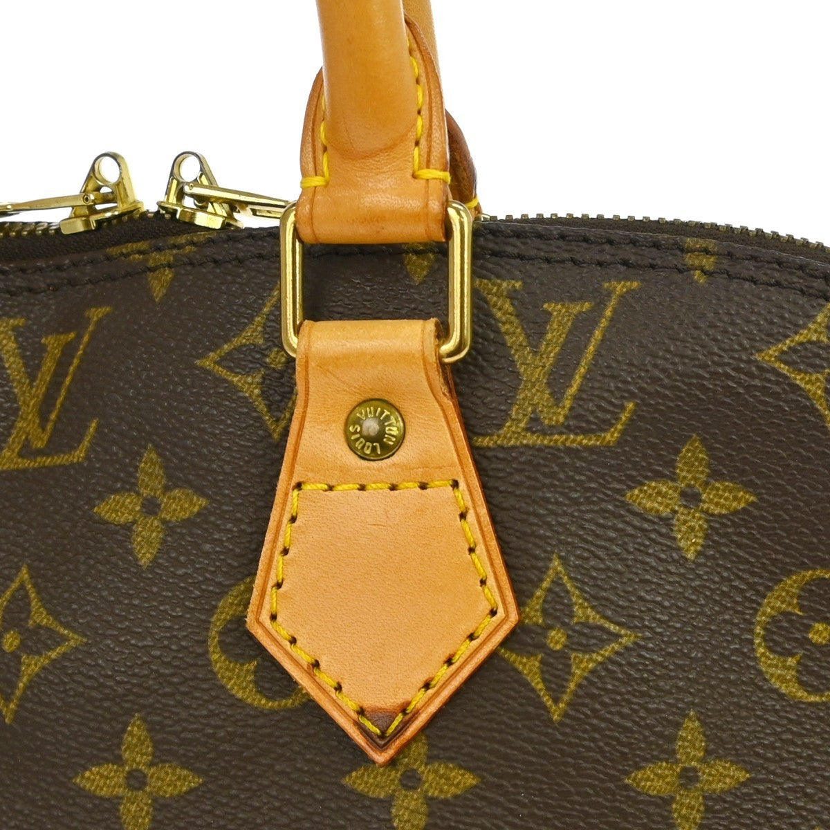 Louis Vuitton Alma Monogram Brown Canvas Handbag (Pre-Owned)