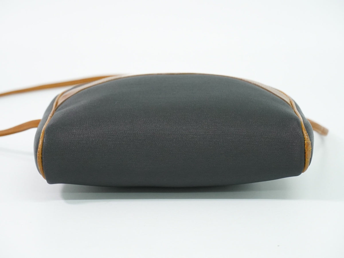 Christian Dior Cd Shoulder Bag Canvas And Leather Navy Canvas Shoulder Bag Bag (Pre-Owned)