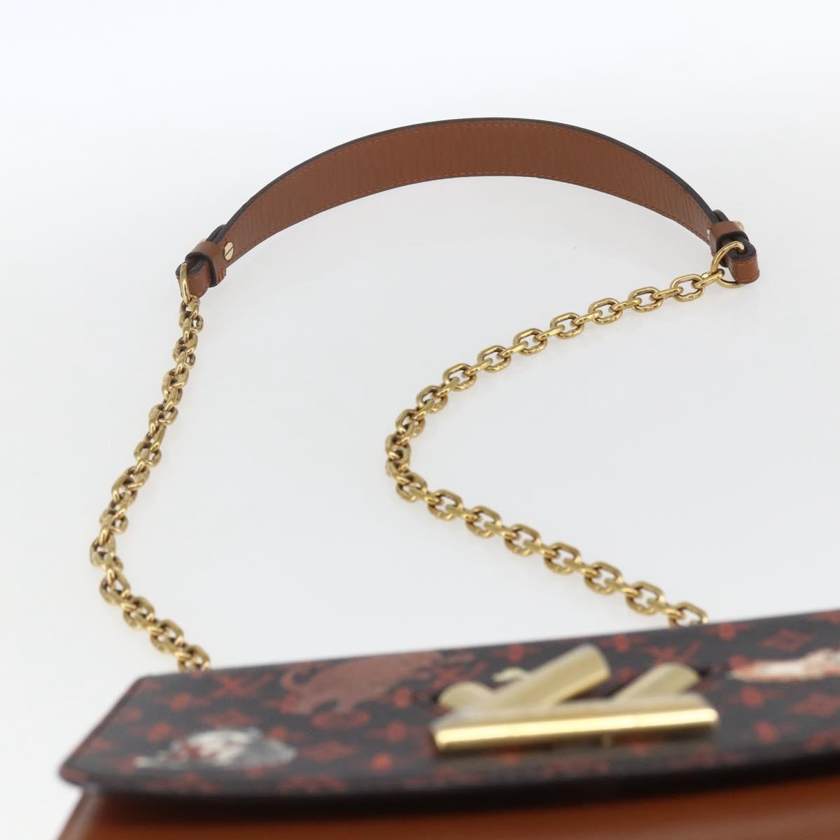 Louis Vuitton Twist Limited Edition Grace Coddington Catogram Canvas Brown Canvas Shoulder Bag Bag (Pre-Owned)