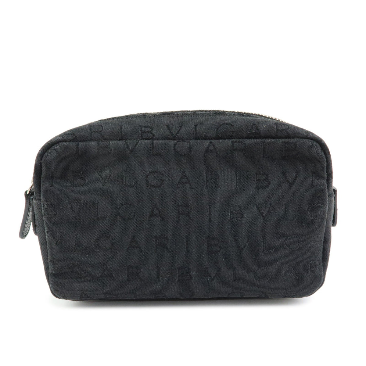 Bvlgari Pouch Canvas Black Canvas Clutche & Pouche Bag (Pre-Owned)