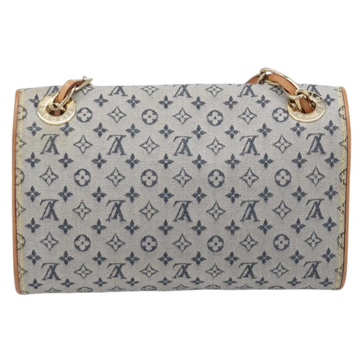 Louis Vuitton Camille Mini Lin Blue Canvas Handbag (Pre-Owned)