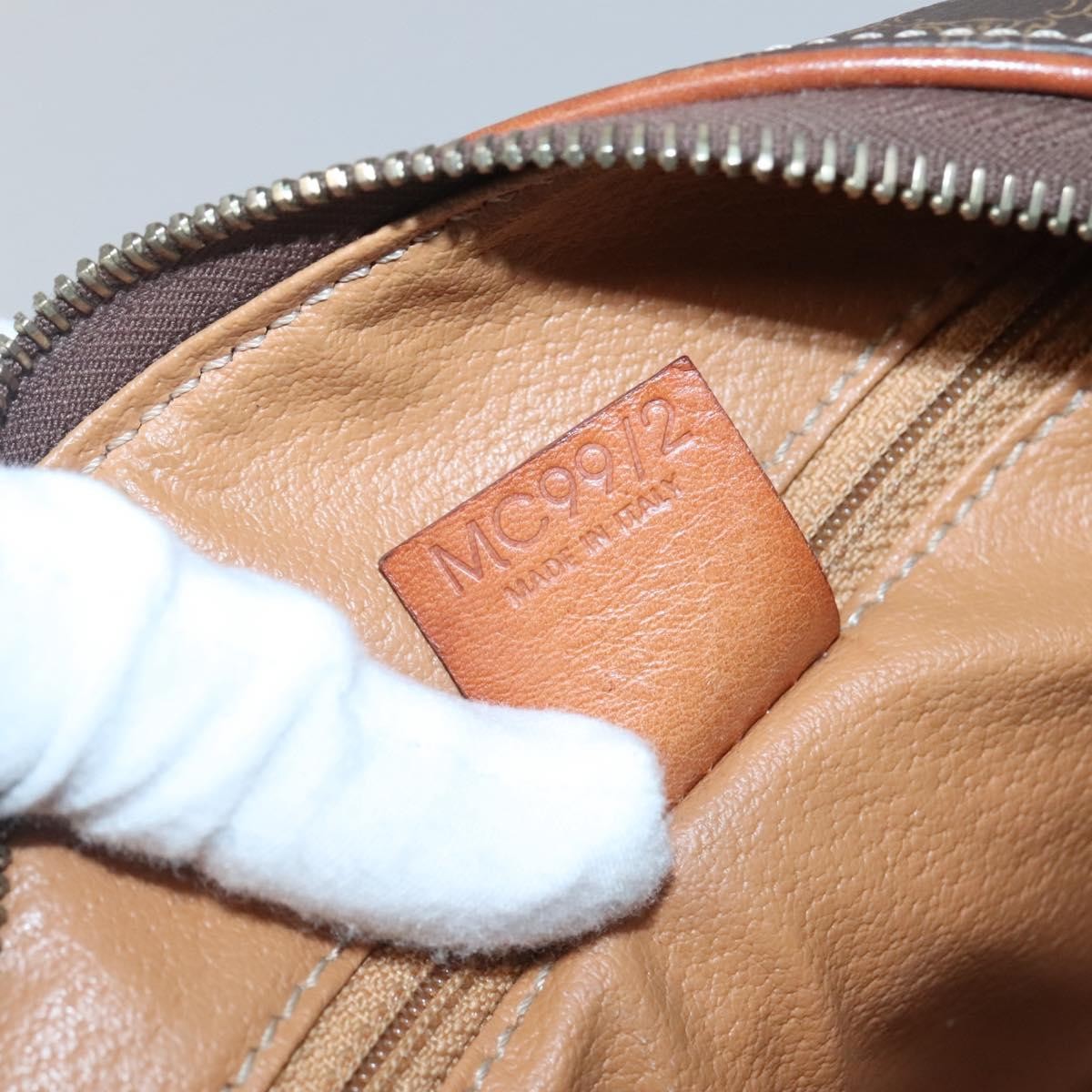 Celine Macadam Macadam With Leather Brown Canvas Bag (Pre-Owned)