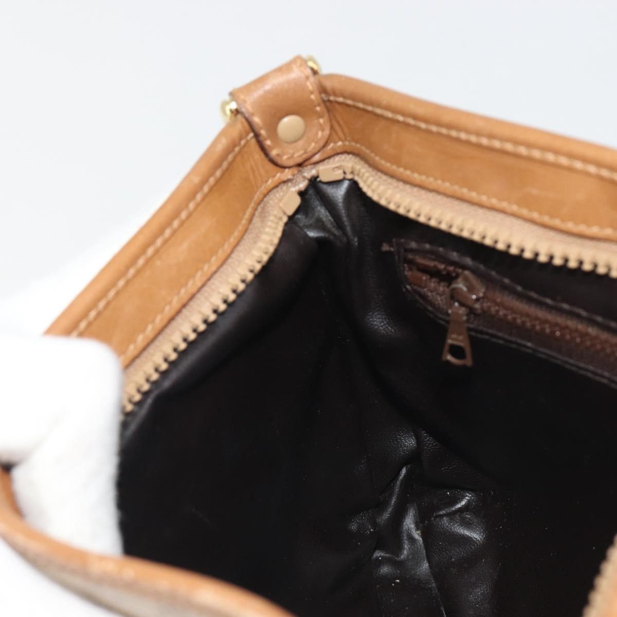 Celine Vintage Macadam Canvas Beige Pvc Shoulder Bag Bag (Pre-Owned)