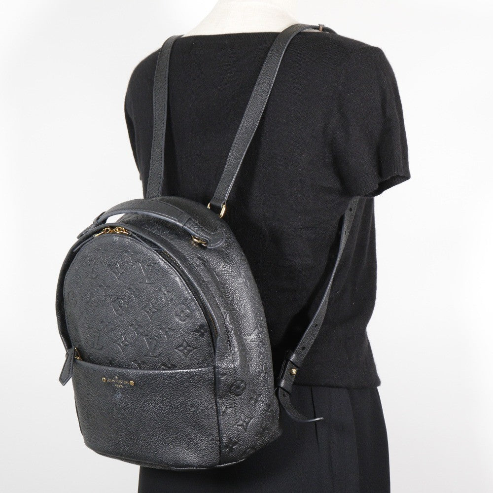 Louis Vuitton Sorbonne Monogram Empreinte Leather Black Leather Backpack Bag (Pre-Owned)