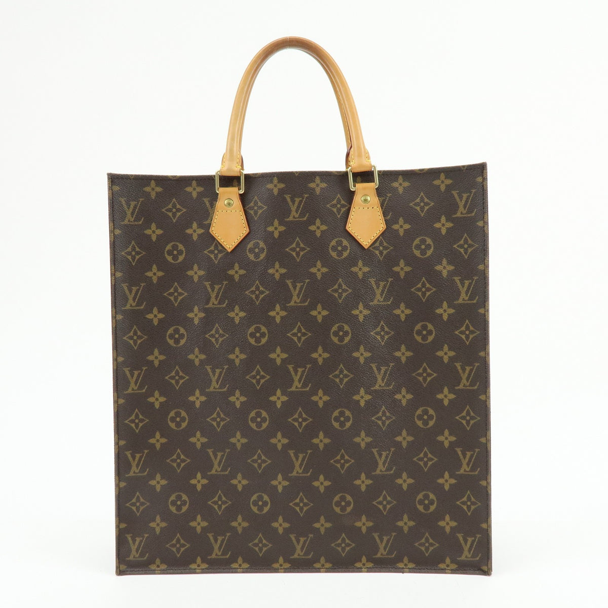 Louis Vuitton Vintage Sac Plat Monogram Canvas Brown Canvas Handbag (Pre-Owned)