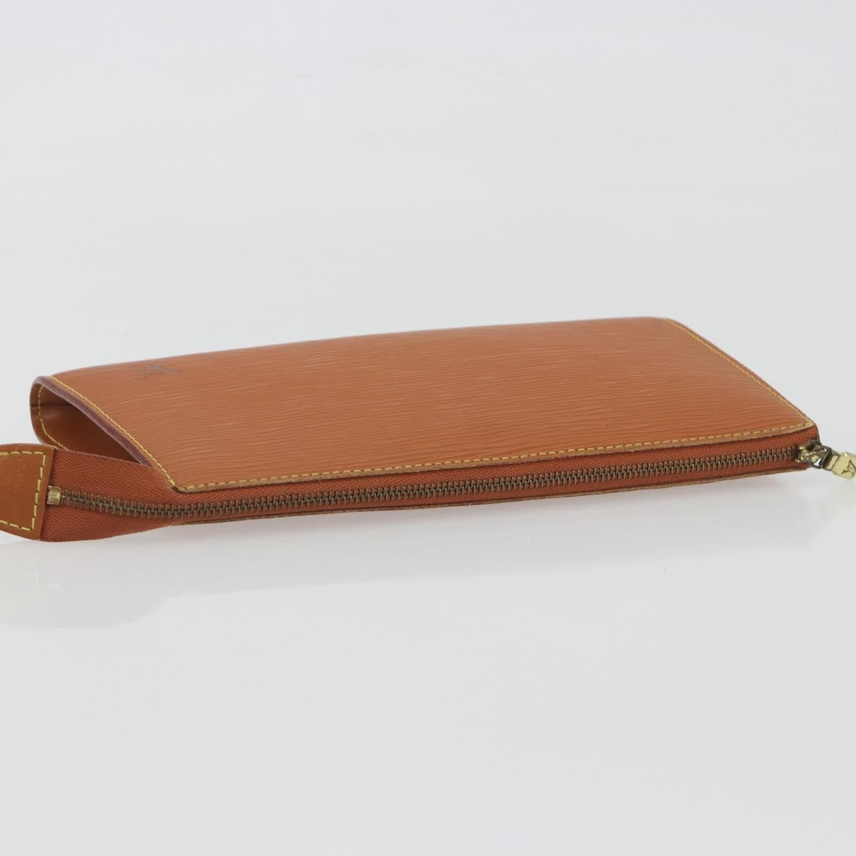 Louis Vuitton Pochette Accessoires Epi Brown Leather Clutche & Pouche Bag (Pre-Owned)