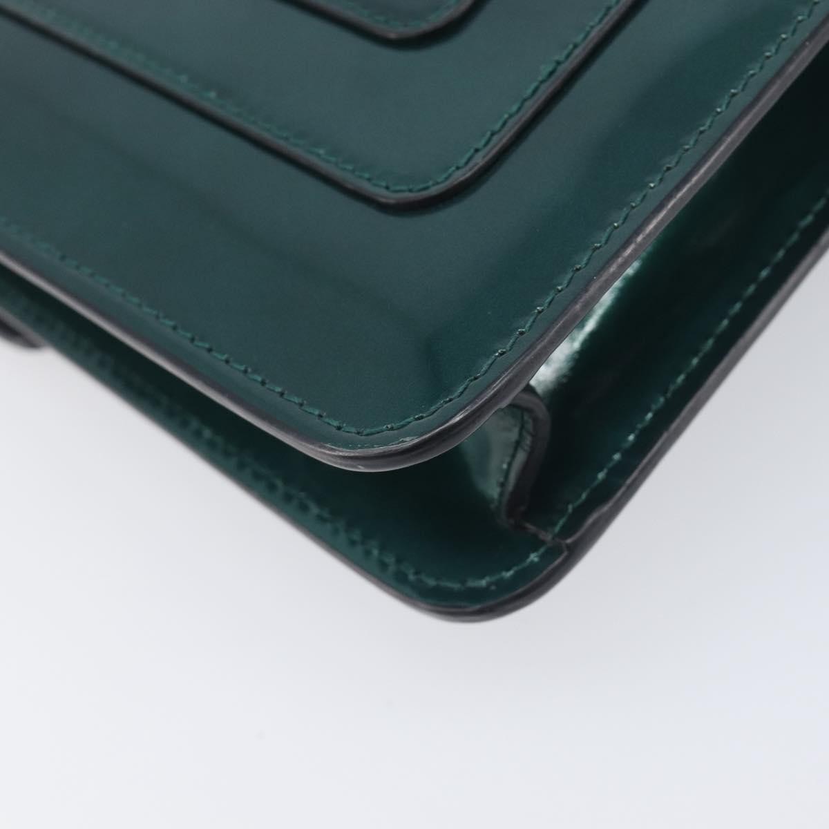 Bvlgari Serpenti Forever Patent Green Patent_Leather Shoulder Bag Bag (Pre-Owned)