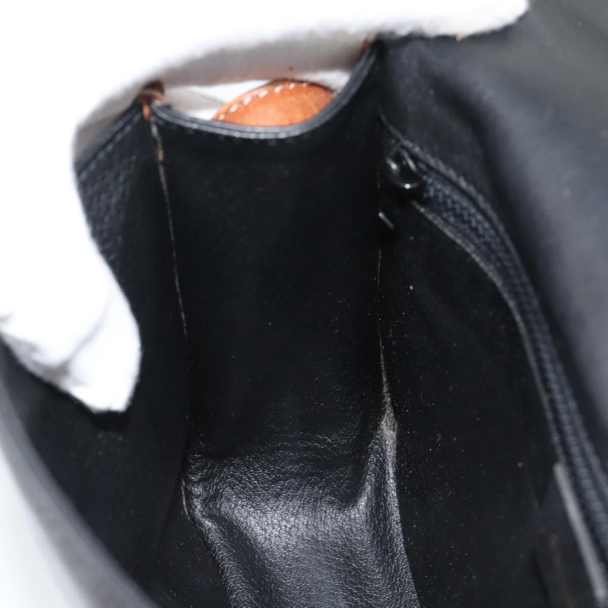 Celine Flap Shoulder Leather Black Leather Shoulder Bag Bag (Pre-Owned)