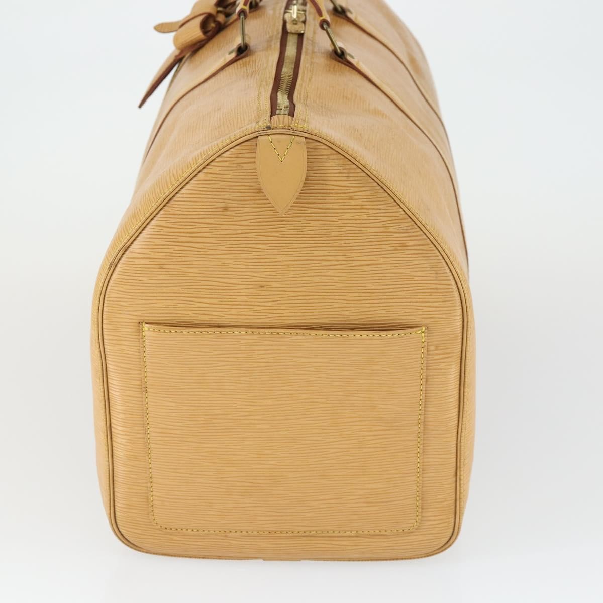 Louis Vuitton Keepall Epi Leather Beige Leather Travel Bag Bag (Pre-Owned)