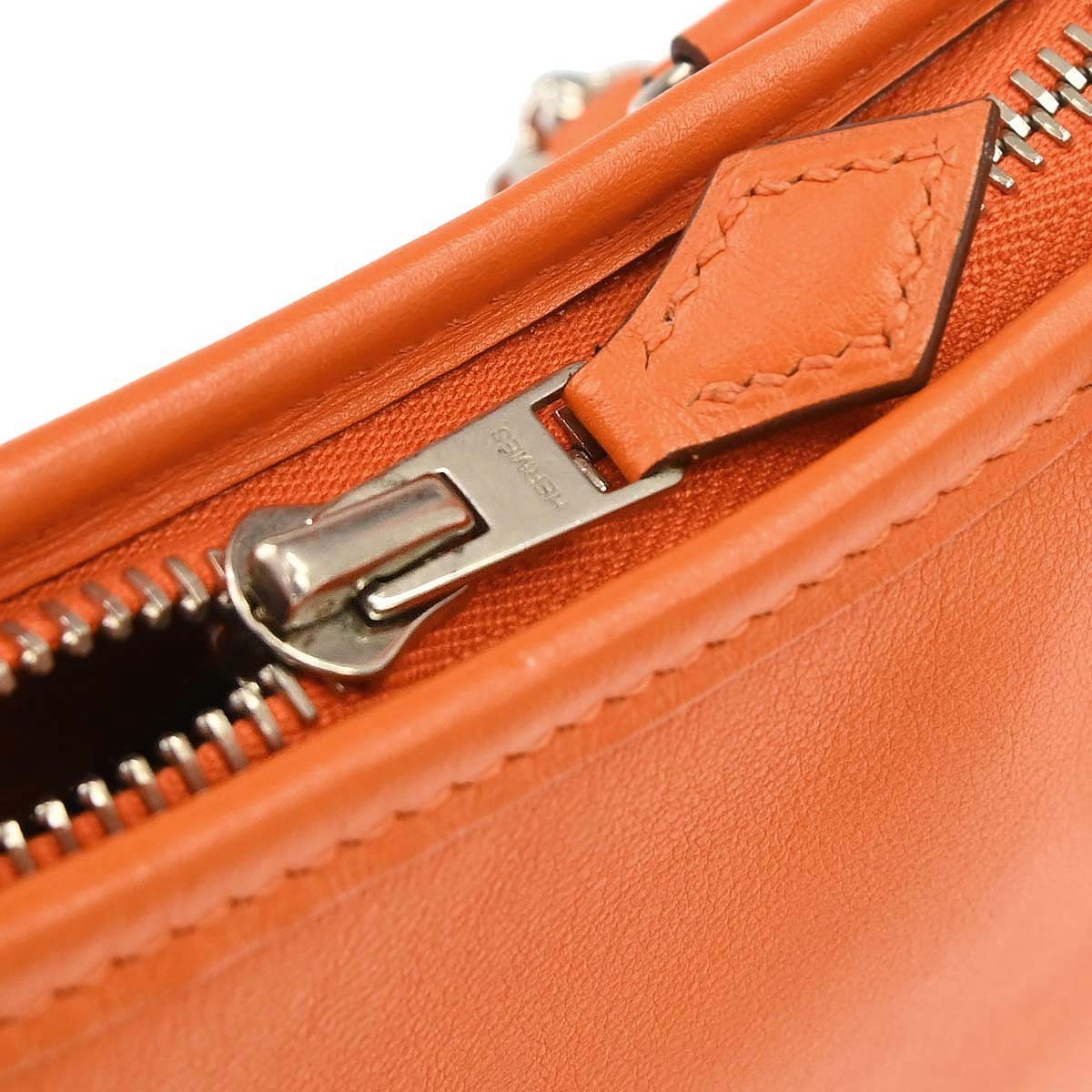 Hermes Trim Epsom Orange Leather Shoulder Bag Bag (Pre-Owned)