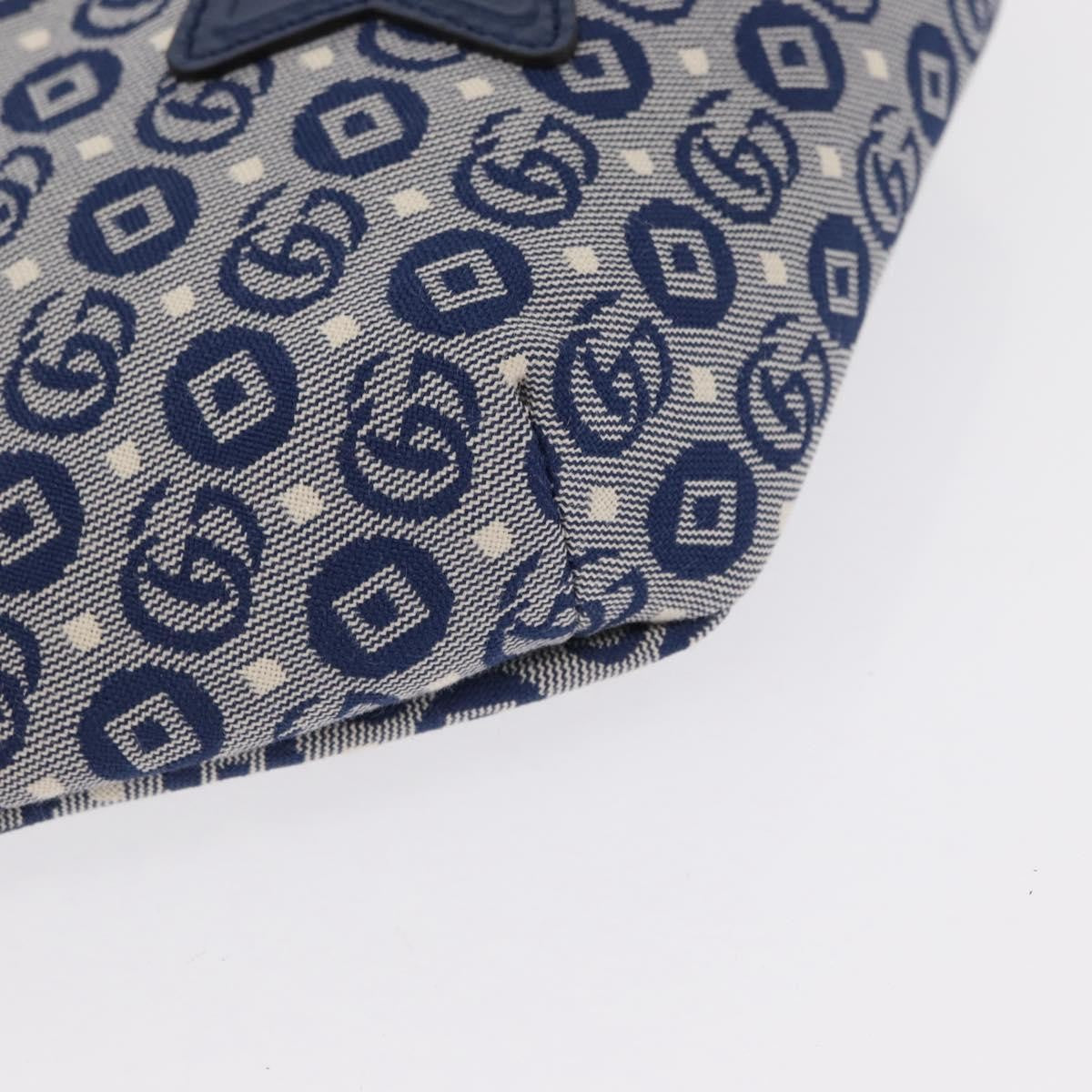 Gucci Children's Belt Printed Gg Coated Canvas Navy Canvas Handbag (Pre-Owned)