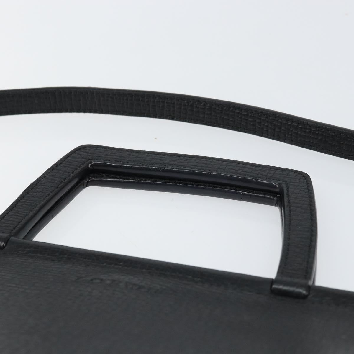 Loewe Vintage Leather Black Leather Handbag (Pre-Owned)