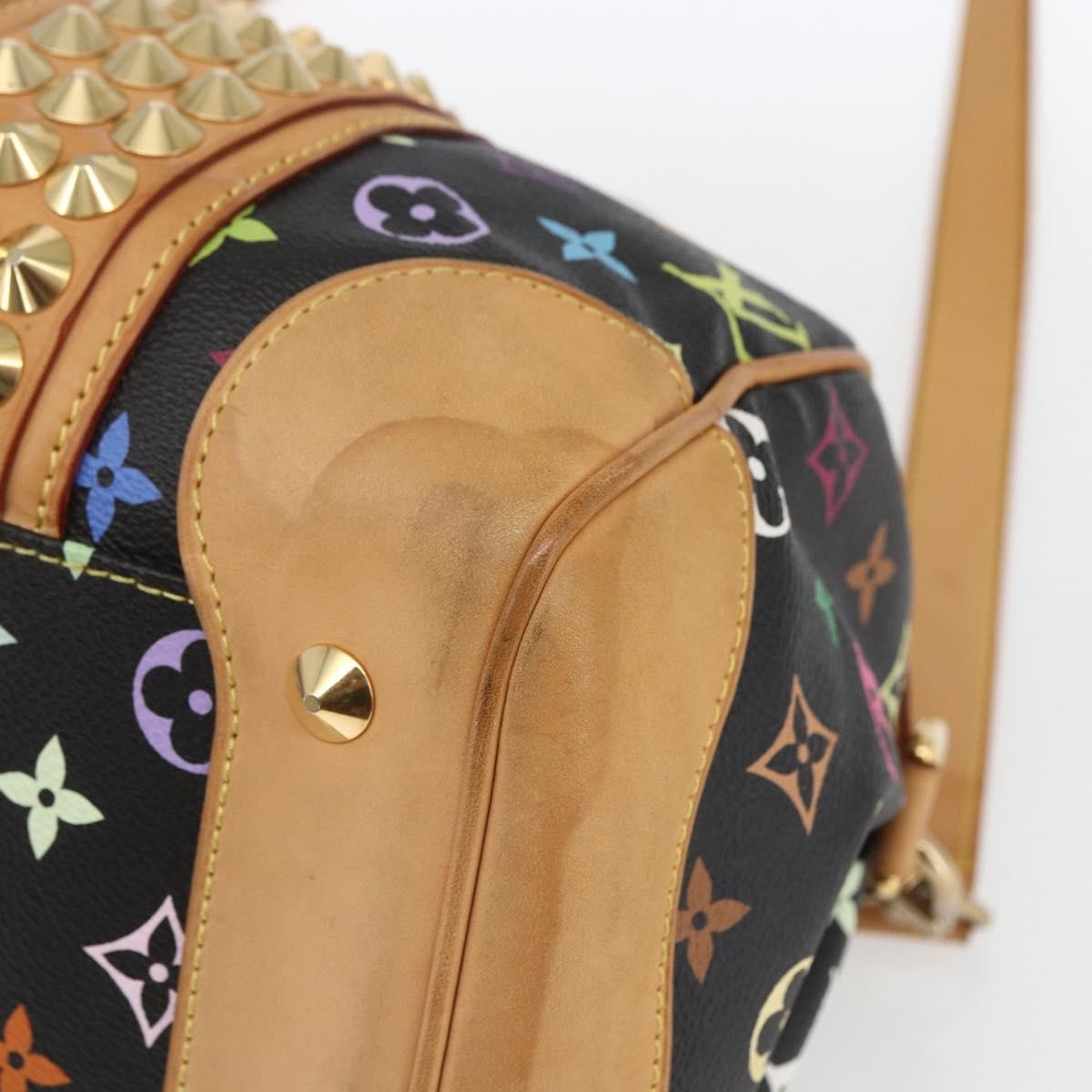 Louis Vuitton Courtney Monogram Multicolor Black Canvas Handbag (Pre-Owned)