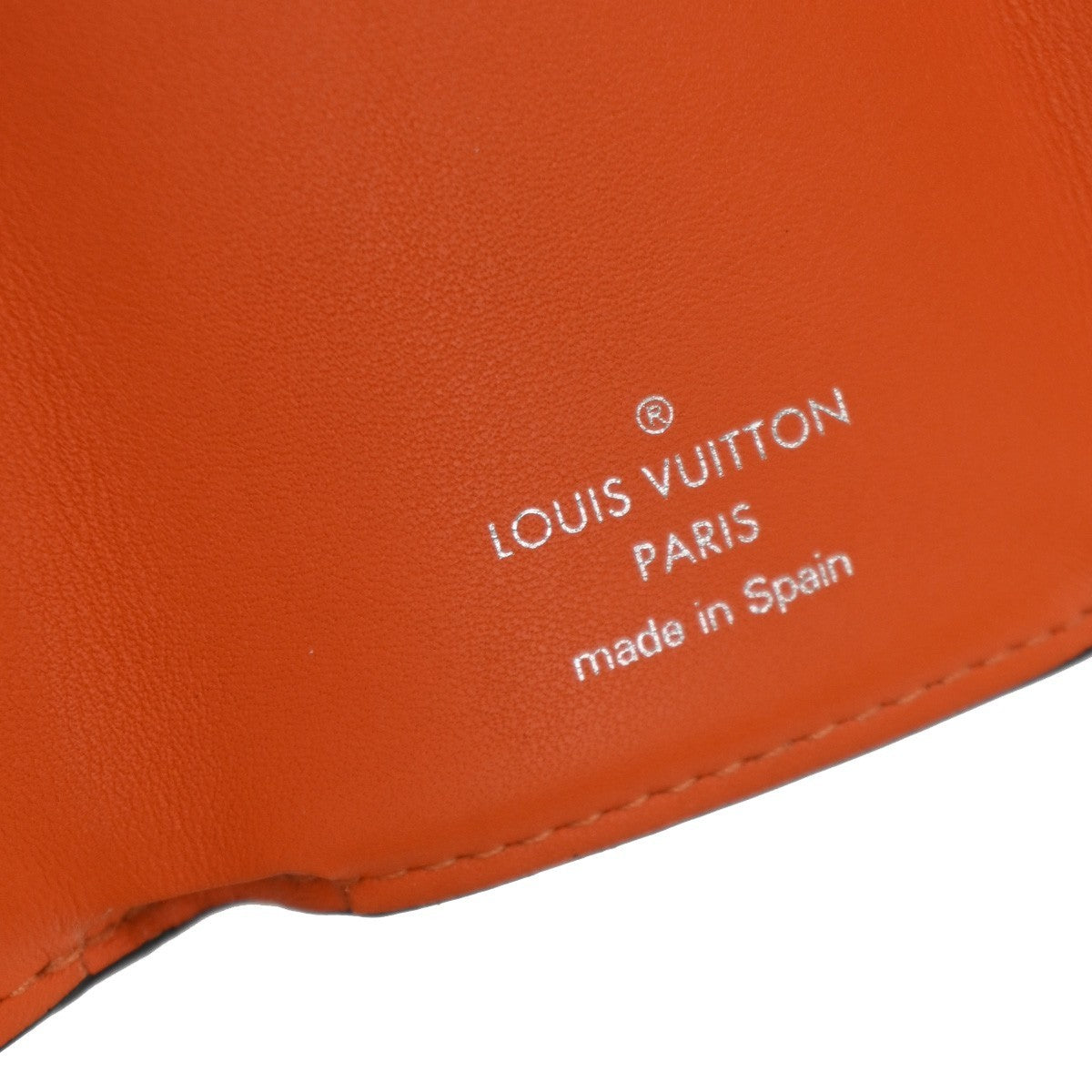 Louis Vuitton Discovery Monogram Taigarama Orange Leather Wallets Accessory (Pre-Owned)