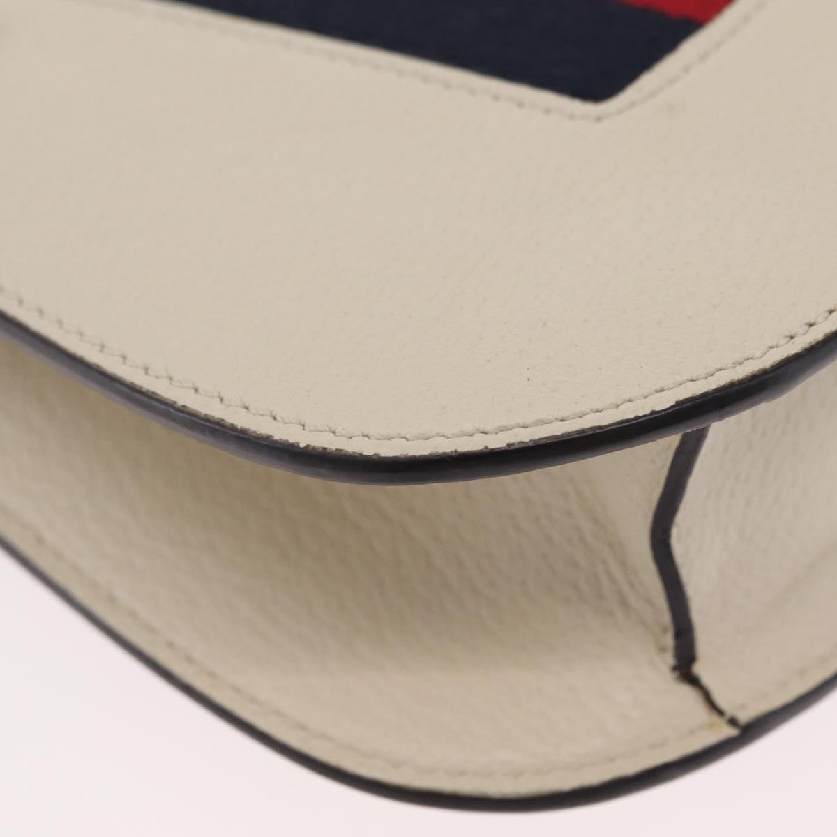 Gucci Totem Leather Beige Leather Shoulder Bag Bag (Pre-Owned)