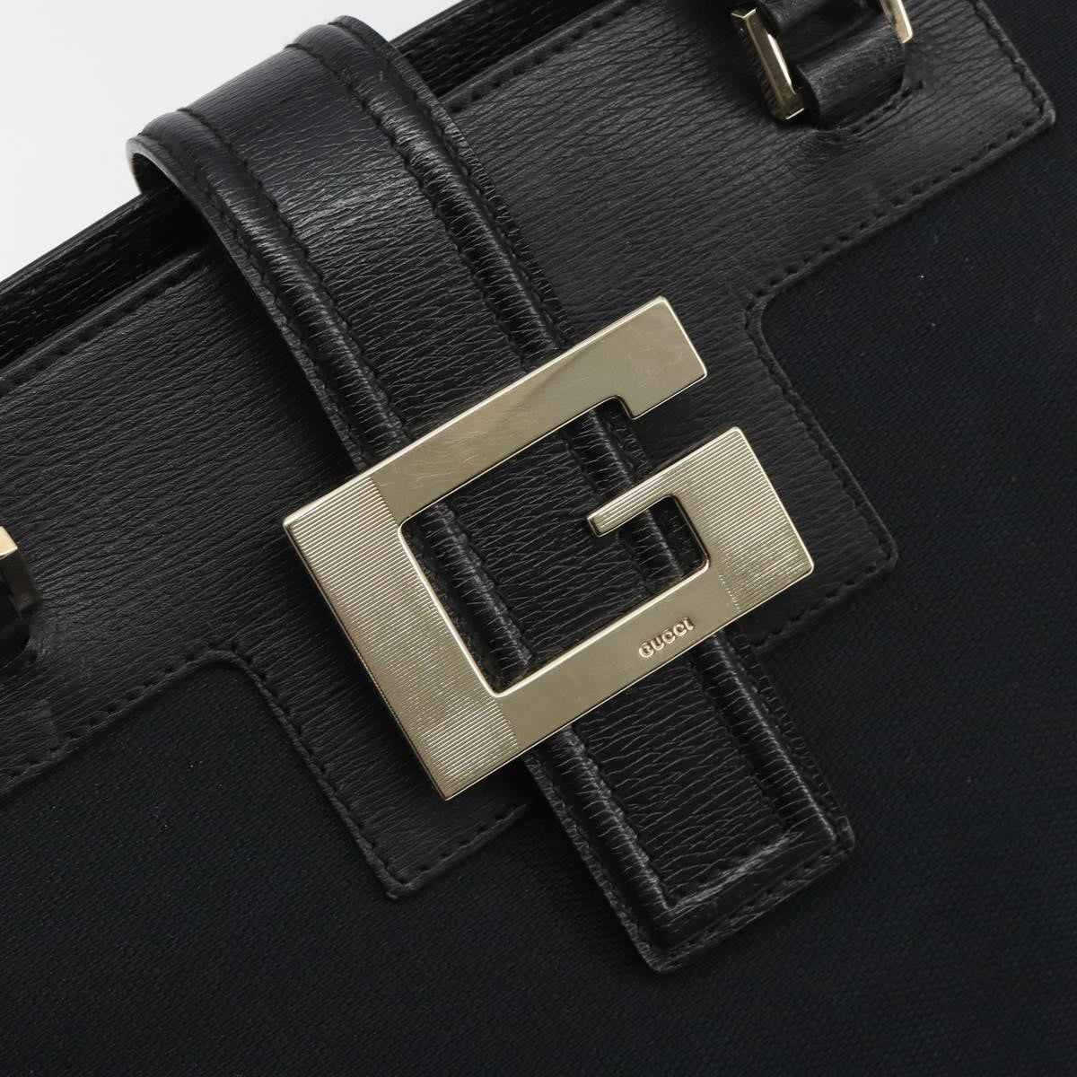 Gucci Vintage G Hobo Gg Canvas And Leather Black Canvas Shoulder Bag Bag (Pre-Owned)