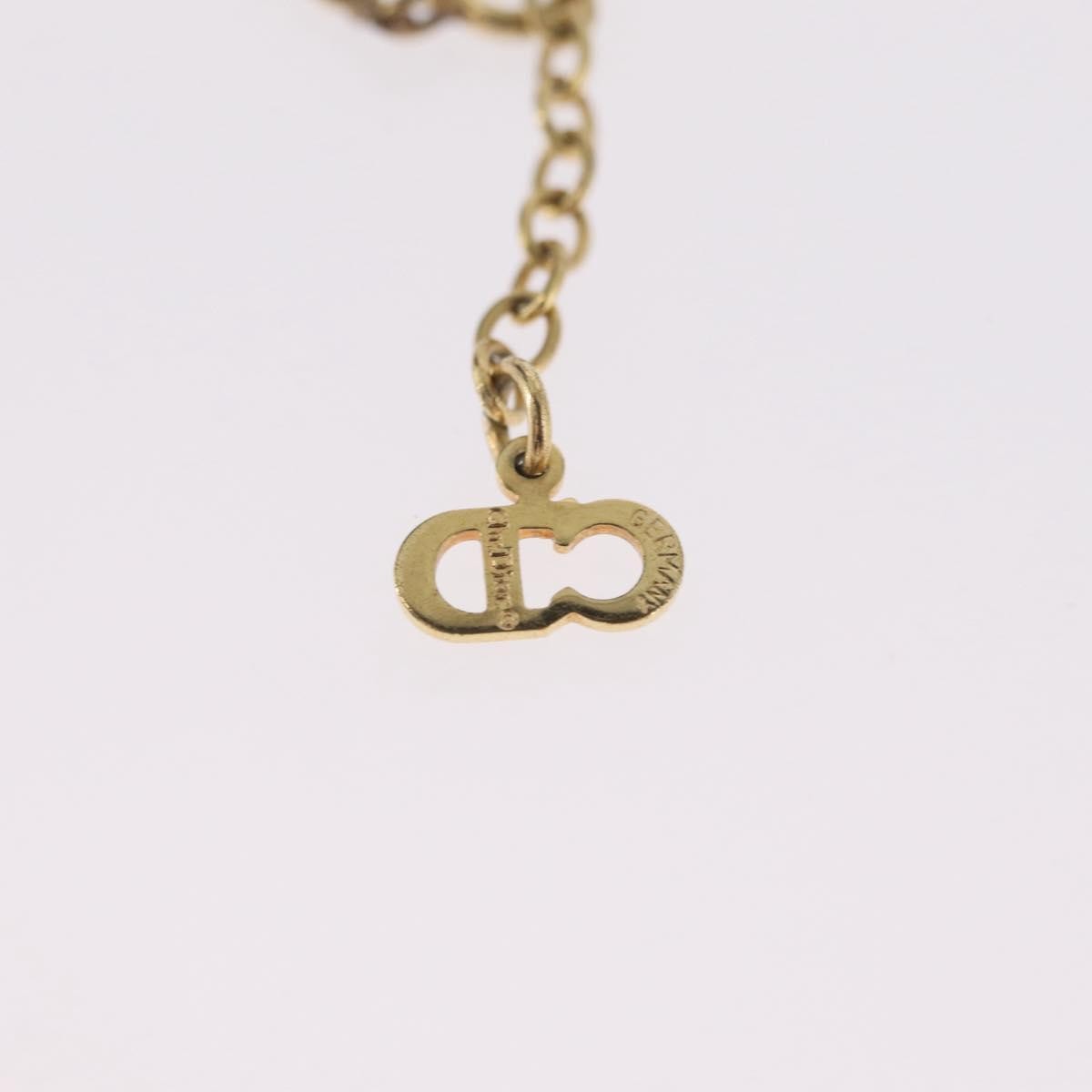 Christian Dior Cd Pendant Metal Gold Metal Necklace Jewelry (Pre-Owned)