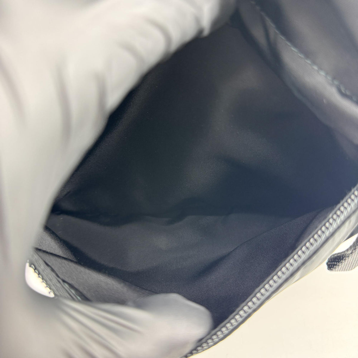 Prada Double Buckle Tessuto Black Nylon Backpack Bag (Pre-Owned)