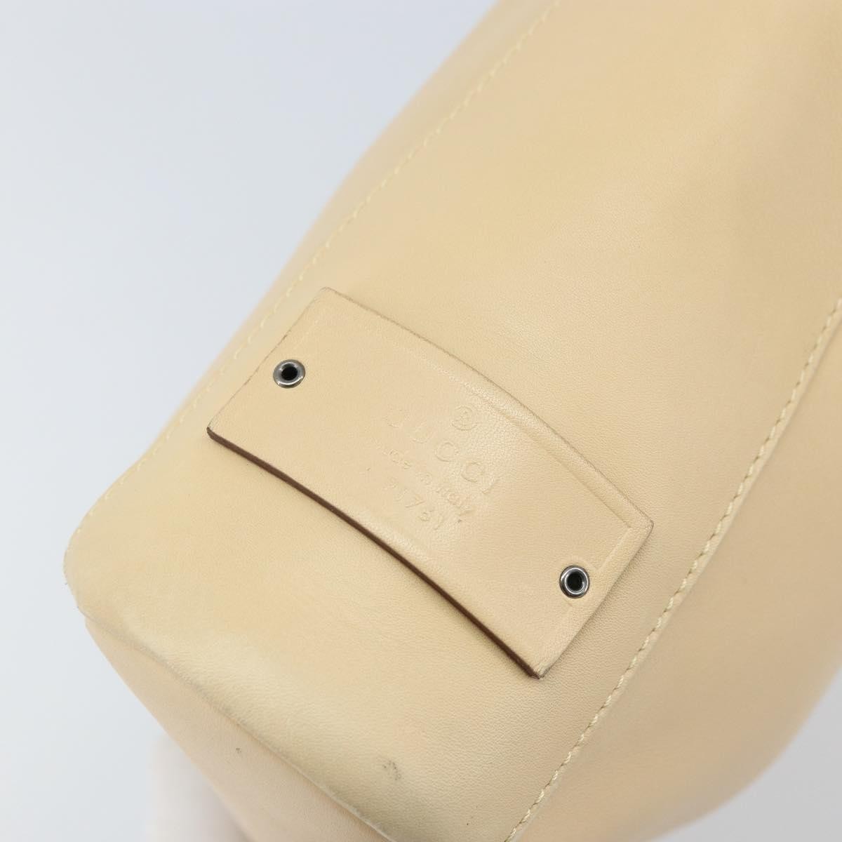 Gucci Vintage Leather Beige Leather Shoulder Bag Bag (Pre-Owned)