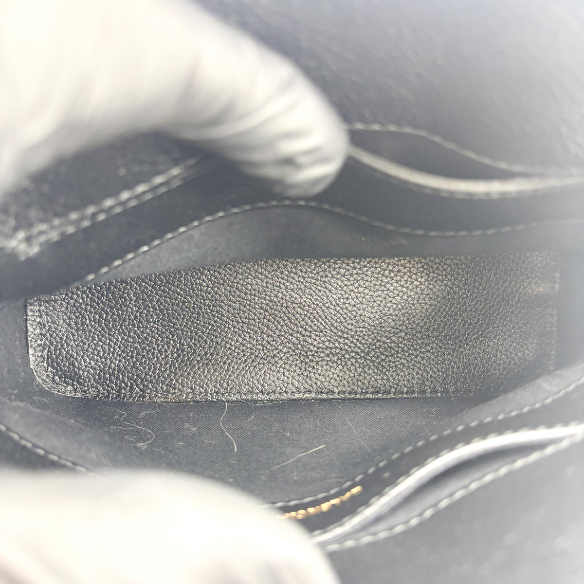 Balenciaga Logo Ville Leather Black Leather Handbag (Pre-Owned)