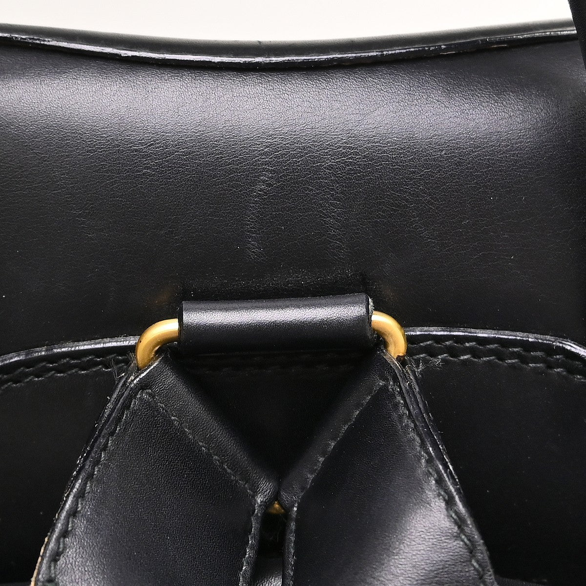 Gucci Backpack Leather Black Leather Backpack Bag (Pre-Owned)
