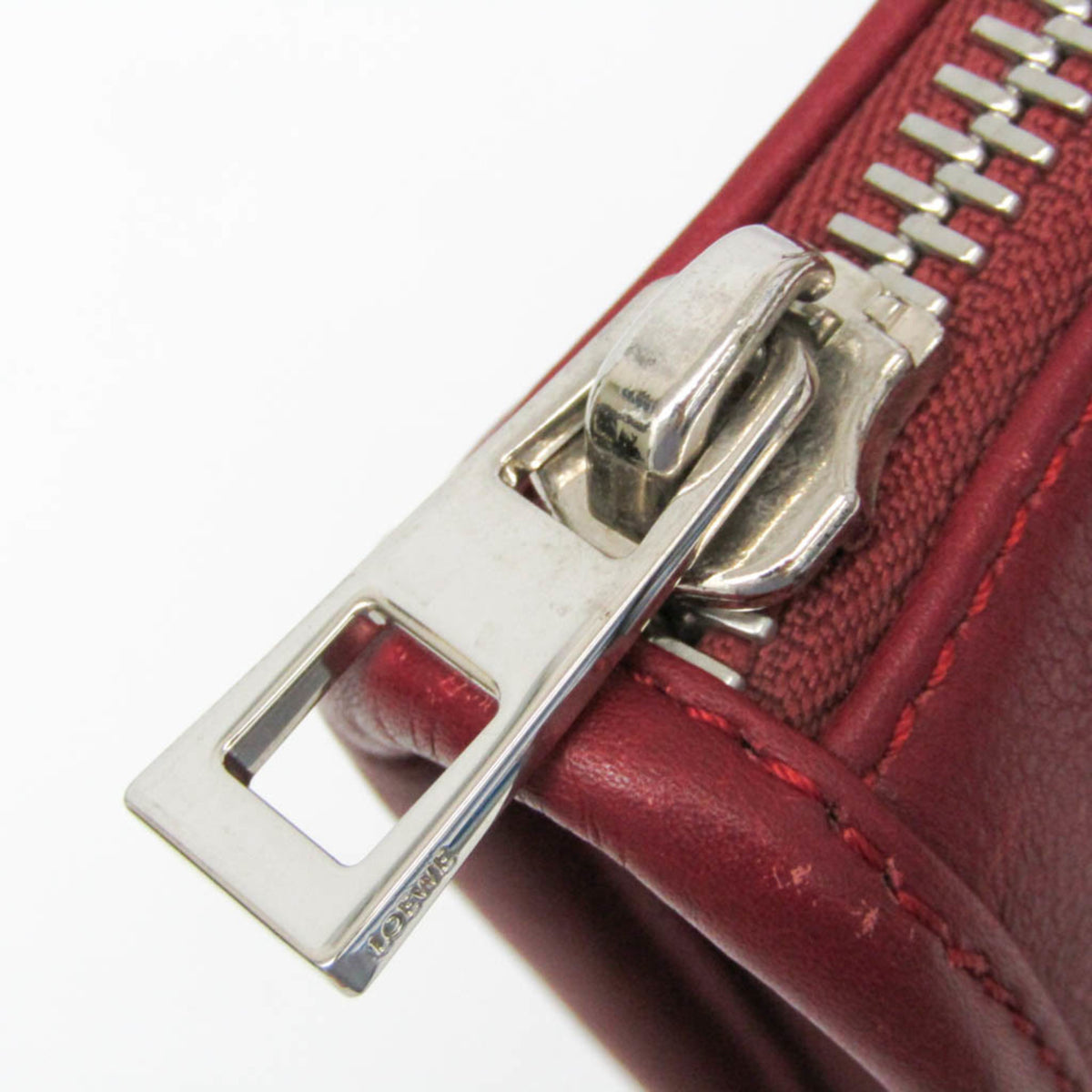 Loewe Toledo Leather Red Leather Briefcase Bag (Pre-Owned)