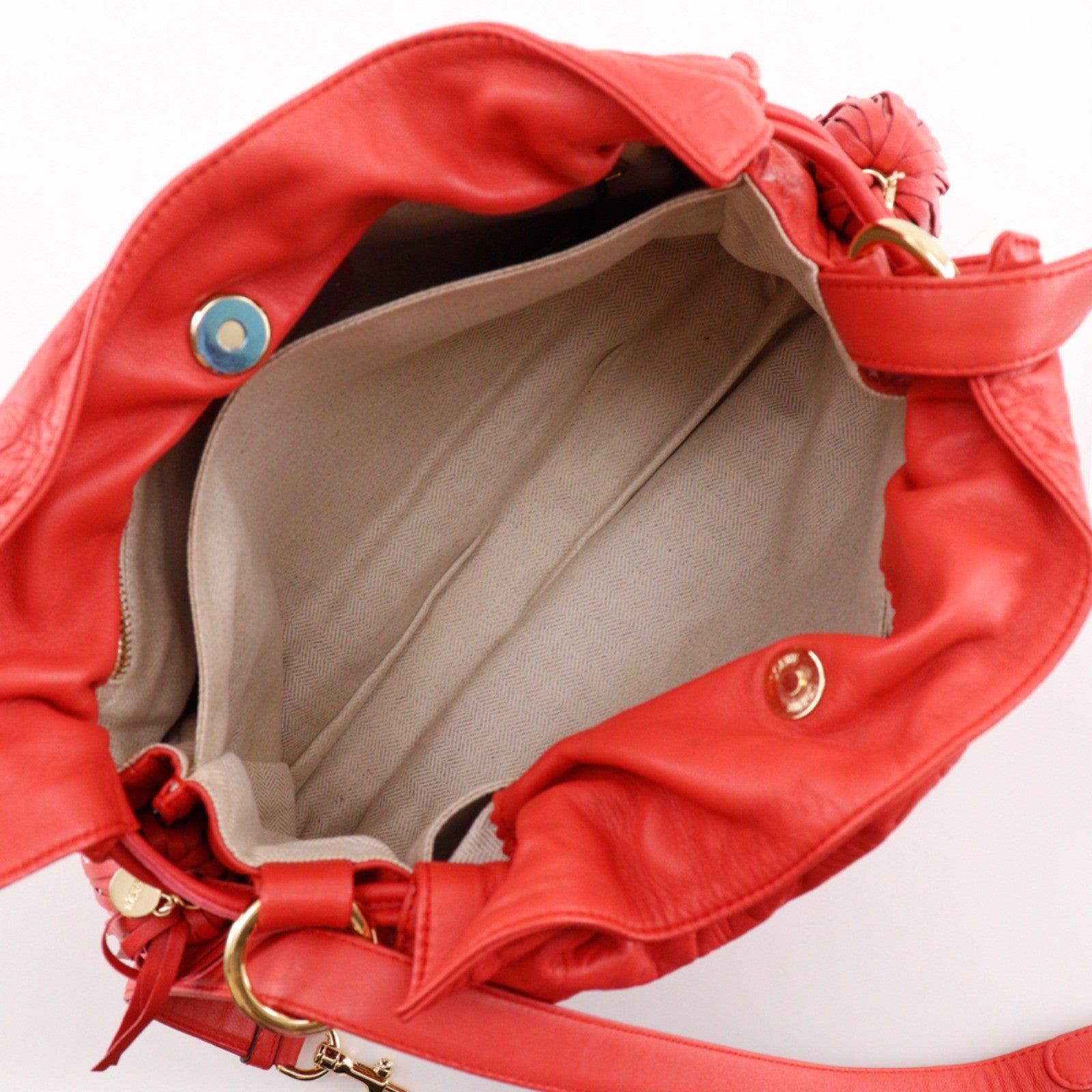 Loewe Flamenco Leather Red Leather Shoulder Bag Bag (Pre-Owned)