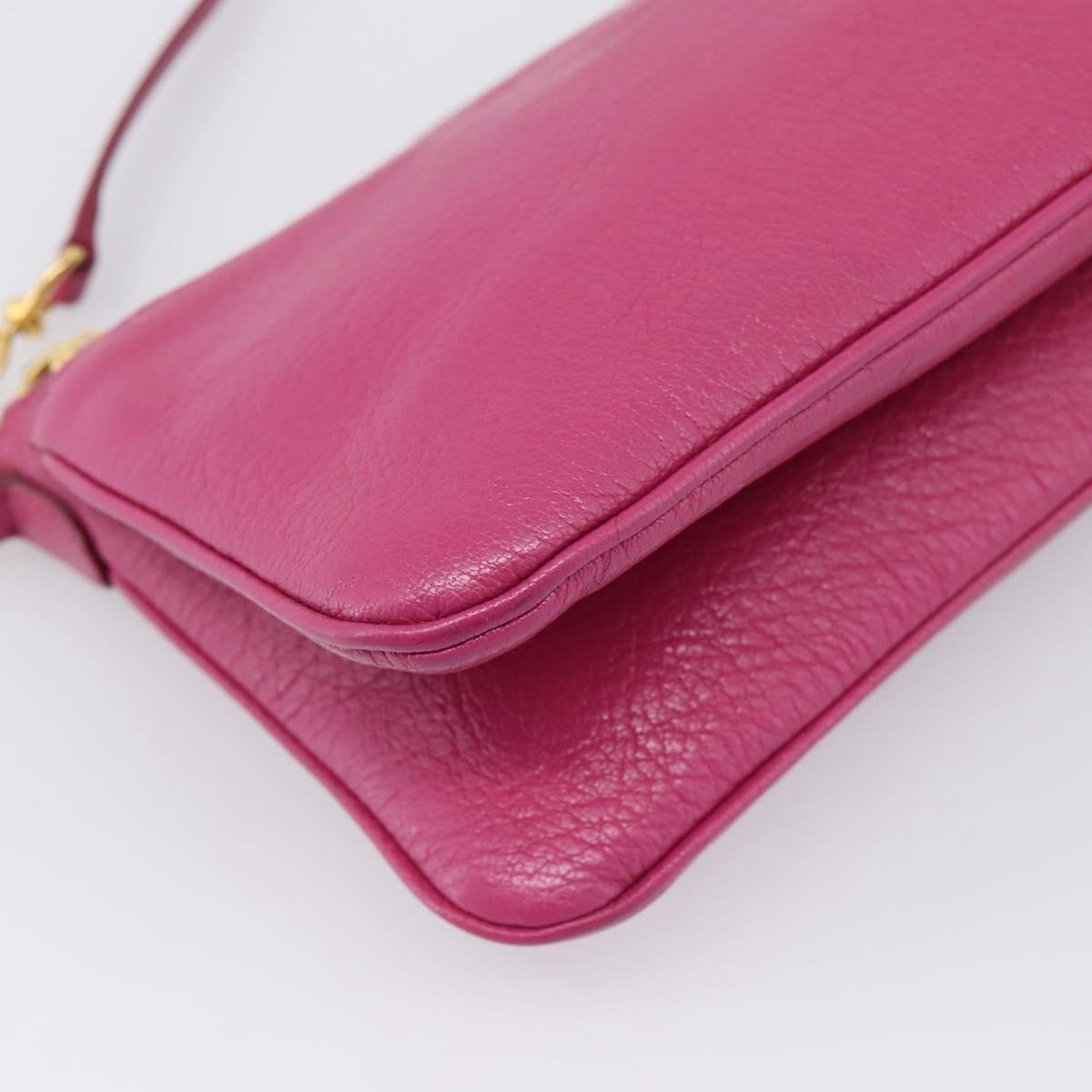 Miu Miu Madras Double Zip Leather Pink Leather Crossbody Bag Bag (Pre-Owned)